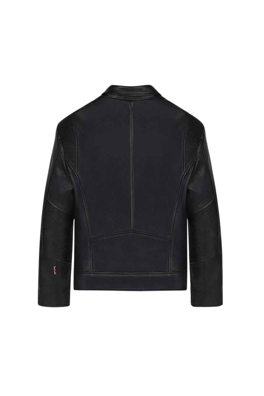 MEN'S V-FIT RENEGADE BLACK LEATHER JACKET
