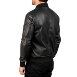 MEN'S CLASSIC BLACK LEATHER JACKET