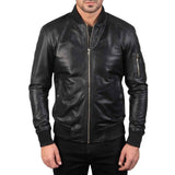 MEN'S CLASSIC BLACK LEATHER JACKET