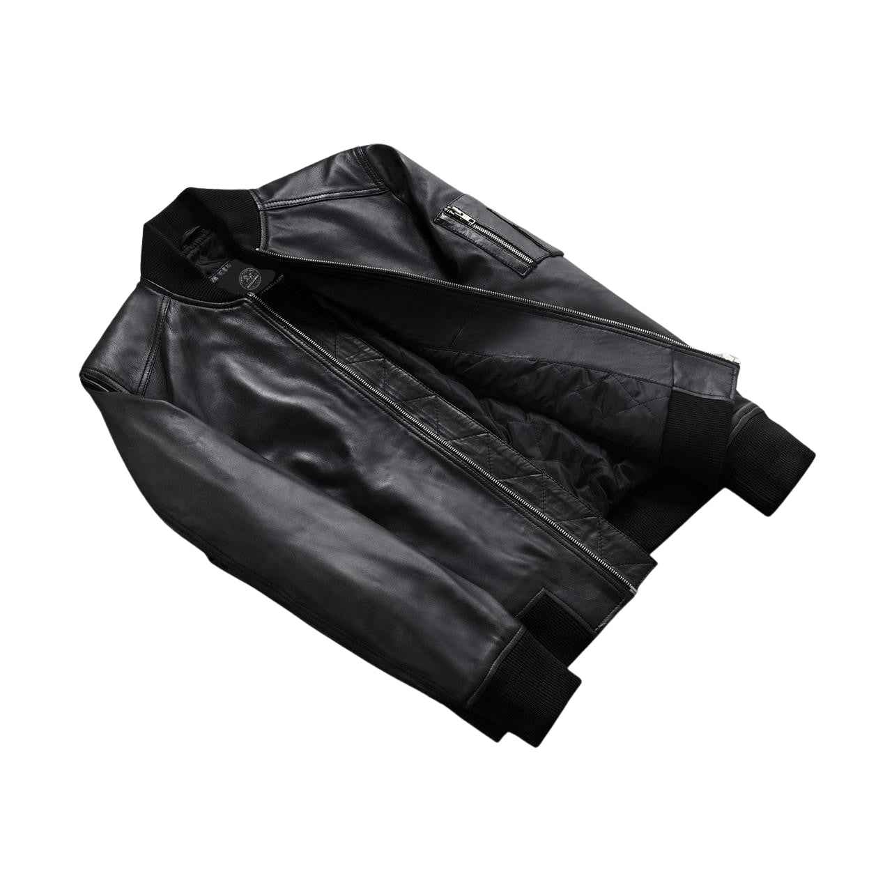 MEN'S CLASSIC BLACK LEATHER JACKET