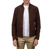 MEN'S MOCHA SUEDE LEATHER JACKET